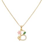 Metal chain pendant necklace