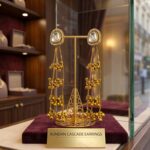 Festive oxidized gold finish ghungroo earrings