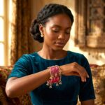 Elegant Glass Bangles with Pearl & Stone Accents with Kashmiri Ghungroo Bangles - Pink