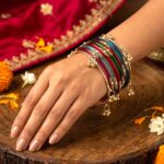 Elegant Glass Bangles with Pearl & Stone Accents with Kashmiri Ghungroo Bangles - Zee colors