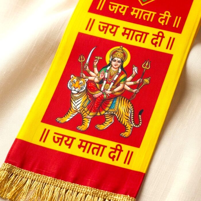 Pair of "Jai Mata Di" stoles/dupattas - Image 7