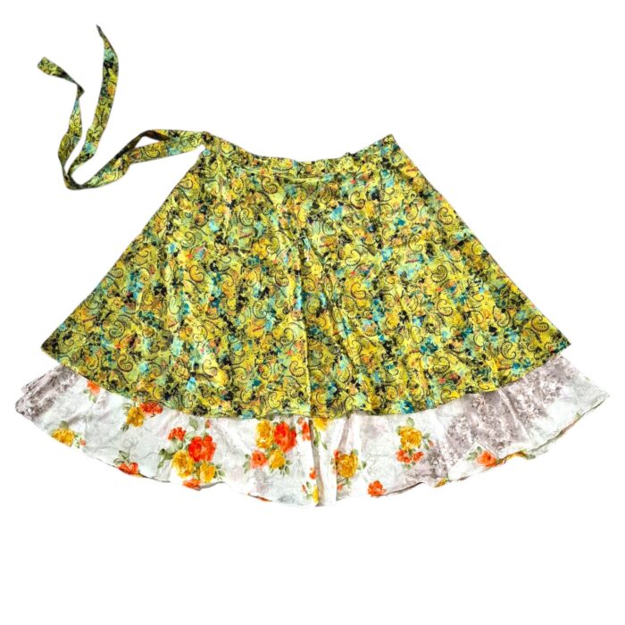 Reversible Two Layer Wrap Around Skirt - Image 4