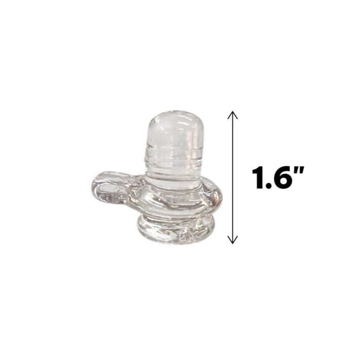 Clear Quartz Sphatik Shivling - 35-40gm | 1.6 inch - Image 2