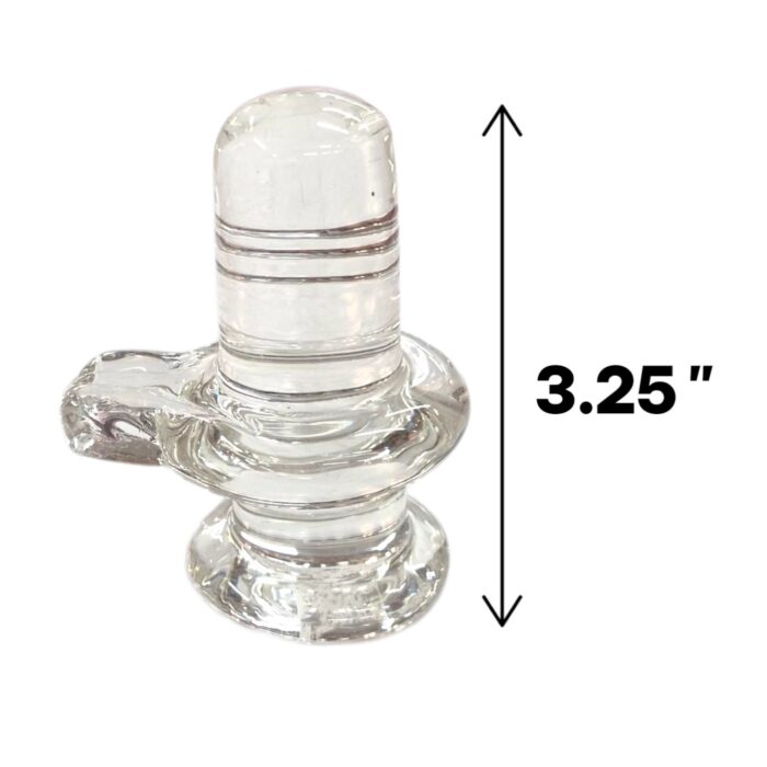 Clear Quartz Sphatik Shivling - 150-160gm | 3.25 inch - Image 2