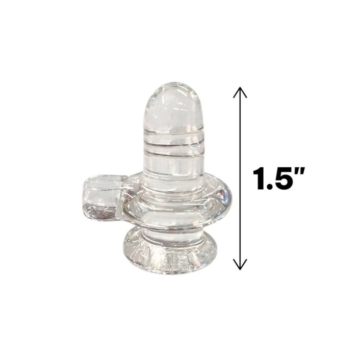 Clear Quartz Sphatik Shivling  - 20-25gm | 1.5 inch - Image 2