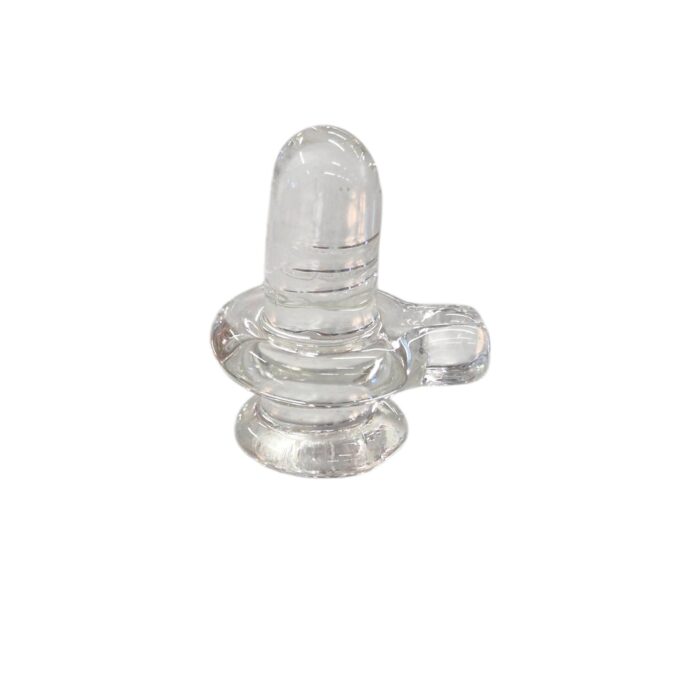 Clear Quartz Sphatik Shivling  - 20-25gm | 1.5 inch - Image 3