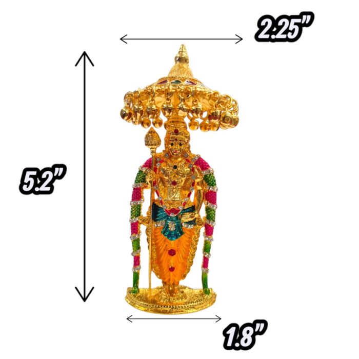 Murugan Statue-Multi color | Murugan Idol with Chattar - Image 7