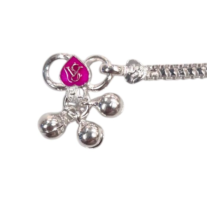 Pair of Silver Anklets | 10.5 inch Silver Anklets for Adults | Chandi ki Payal - Image 7