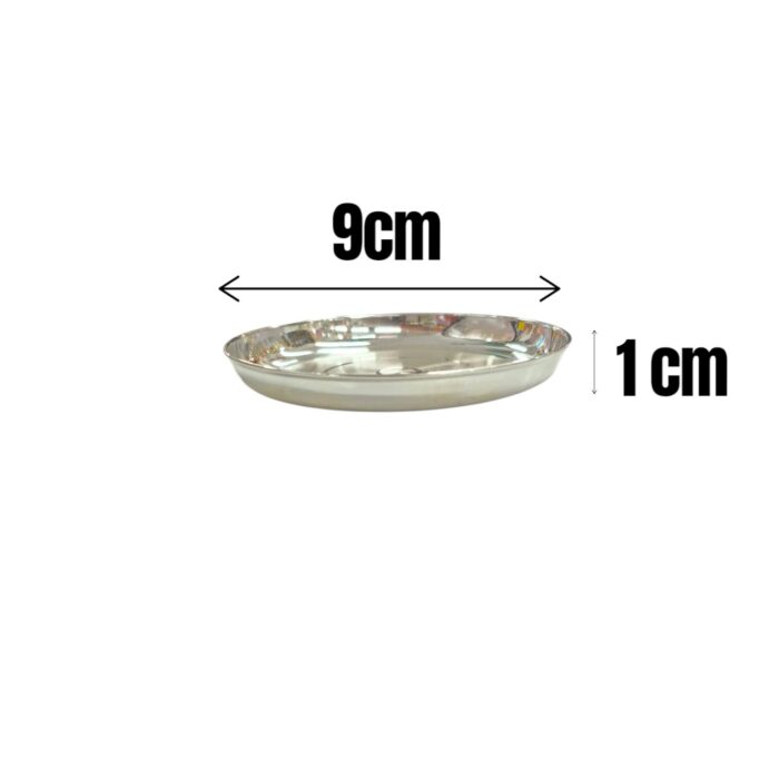 Pure Silver Plate | 9cm pure silver Plate - Image 5