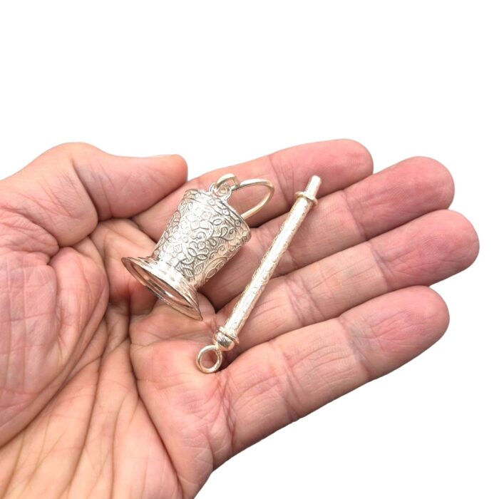 925 Sterling Silver LADDU GOPAL Balti Pichkari - 2.5cm - Image 2