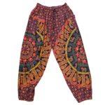 Boho cotton pajama lounge pants for women