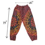 Dimensions for Indian cotton pajama pants for women