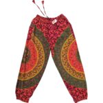 Boho Hippie Harem Pants - Cotton - Purple - Image 2