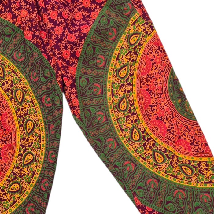 Boho Hippie Harem Pants - Cotton - Purple - Image 3