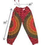 Boho Hippie Harem Pants - Cotton - Purple - Image 4