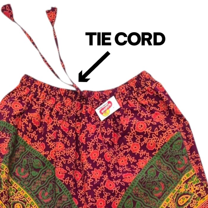 Boho Hippie Harem Pants - Cotton - Purple - Image 5