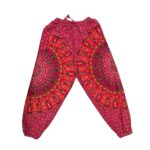 Boho Hippie Harem Pants - Cotton - Red - Image 2