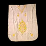 Women's Kaftan Floral Embroidery - Lite Brown - Image 3