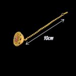 Traditional Rajasthani Borla - Gemstones | Maang Tikka - Image 5