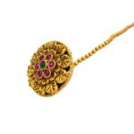 Traditional Rajasthani Borla - Gemstones | Maang Tikka - Image 4