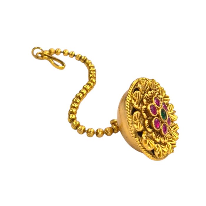 Rajasthani Borla - Gemstones | Traditional Maang tikka for women