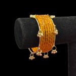 Traditional Kashmiri bangle set with ghungroo bells