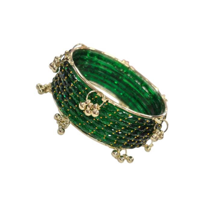 Kashmiri jewelry ghungroo bangles | Clear glass bangles
