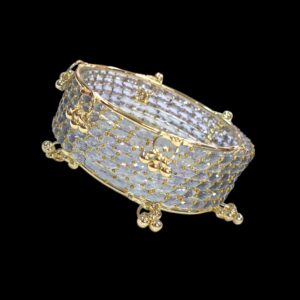 Kashmiri ghungroo bangles with glass bangles