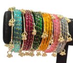 Traditional Kashmiri bangle set with ghungroo bells