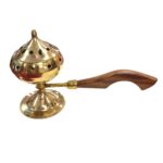 Brass Incense Burner | Brass Sambrani Burner - Size 2 - Image 4