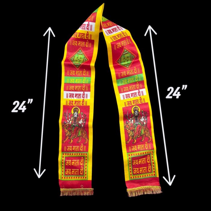 Pair of "Jai Mata Di" stoles/dupattas - Image 5
