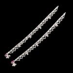 Pair of Silver Anklets | 10.5 inch Silver Anklets for Adults | Chandi ki Payal - Image 3