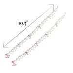 Pair of Silver Anklets | 10.5 inch Silver Anklets for Adults | Chandi ki Payal - Image 7