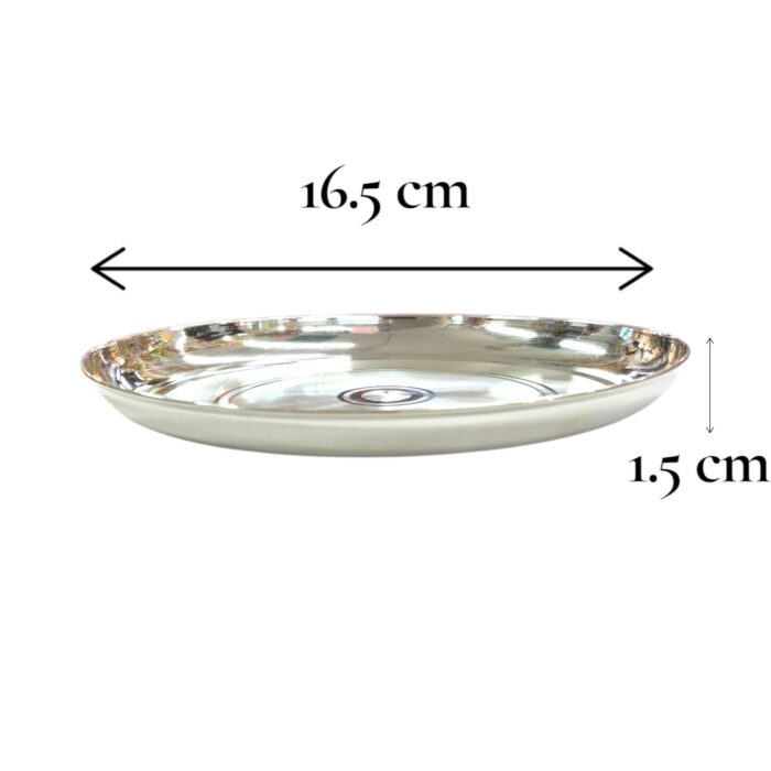 Pure Silver Plate | 16.5cm pure silver Plate - Image 4