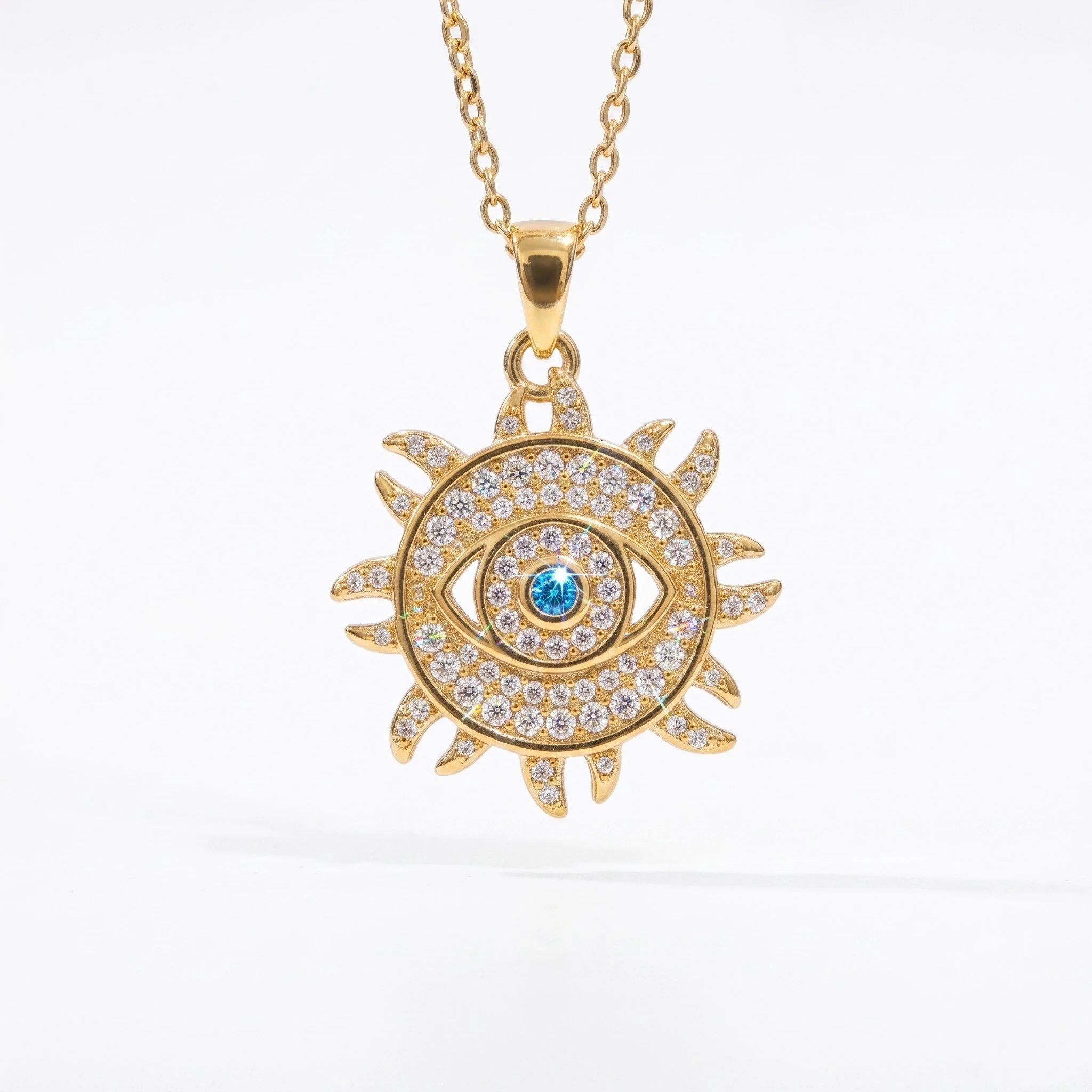 Anti tarnish jewelry evil eye necklace | Gift for women