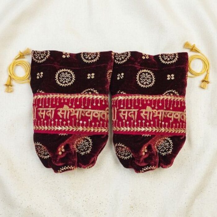 Chura Cover - Bangles Cover Protector | Pair of Punjabi Chuda Cover - Maroon