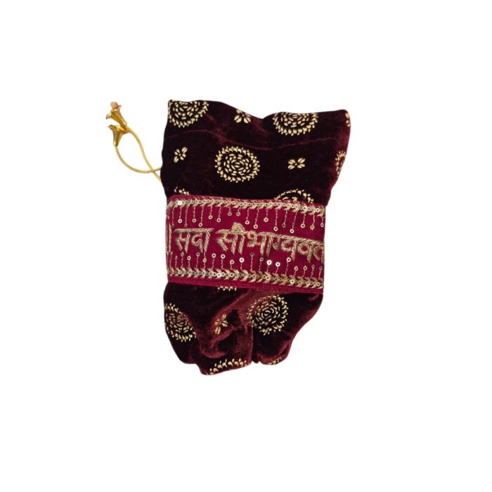Chura Cover - Maroon | Pair of Punjabi Chuda Cover - Image 4