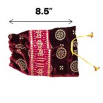 Chura Cover - Maroon | Pair of Punjabi Chuda Cover - Image 8