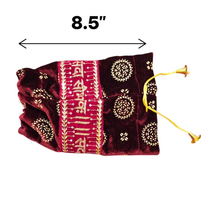 Chura Cover - Maroon | Pair of Punjabi Chuda Cover - Image 8