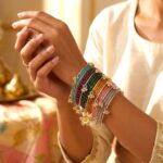 Trending Kashmiri ghungroo bangles with Clear water glass bangle set - Multi Color