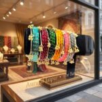 Multi color clear raindrop Glass Bangles along with trending Kashmiri Ghungroo Bangle set