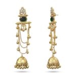 Aura Party Wear Ghunghroo with Jhumki Earrings - Image 3