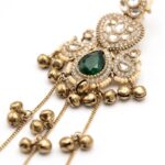 Aura Party Wear Ghunghroo Earrings - Green - Image 2