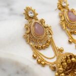 Aura Party Wear Ghunghroo with Jhumki Earrings - Image 2