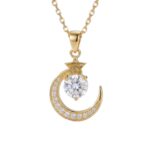 Metal chain pendant necklace