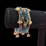 Decorative Clear Glass Bangle set