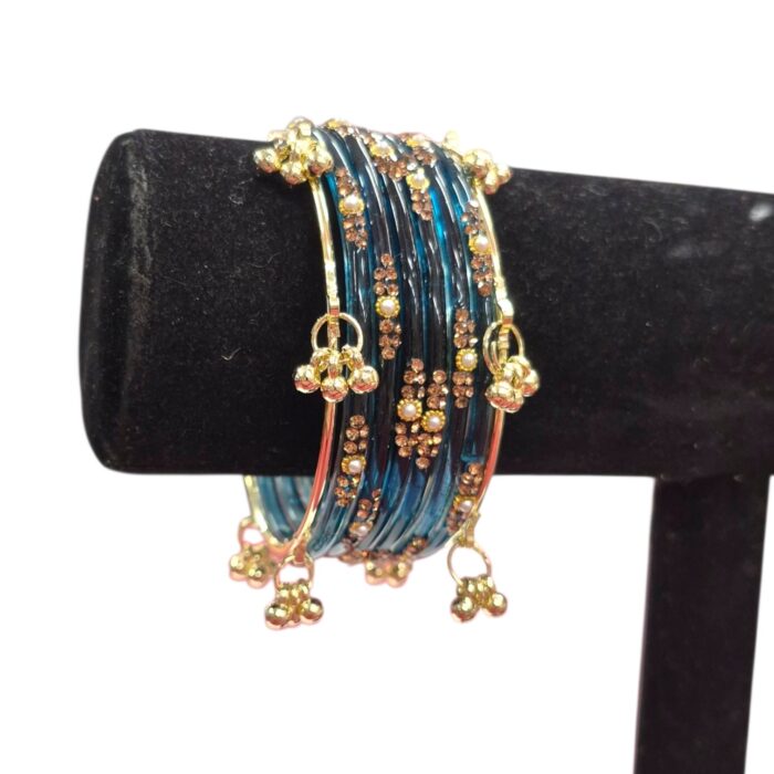 Clear Glass Bangle Set