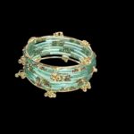Clear Glass Bangles with Kashmiri Ghungroo | Soundarya Kashmiri Set - Turquoise - Image 5