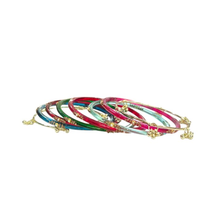 Clear Glass Bangles with Kashmiri Ghungroo| Soundarya Kashmiri Set - Zee colors - Image 7