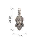 Dimensions of the Silver Hanuman Pendant | 925 Sterling Silver